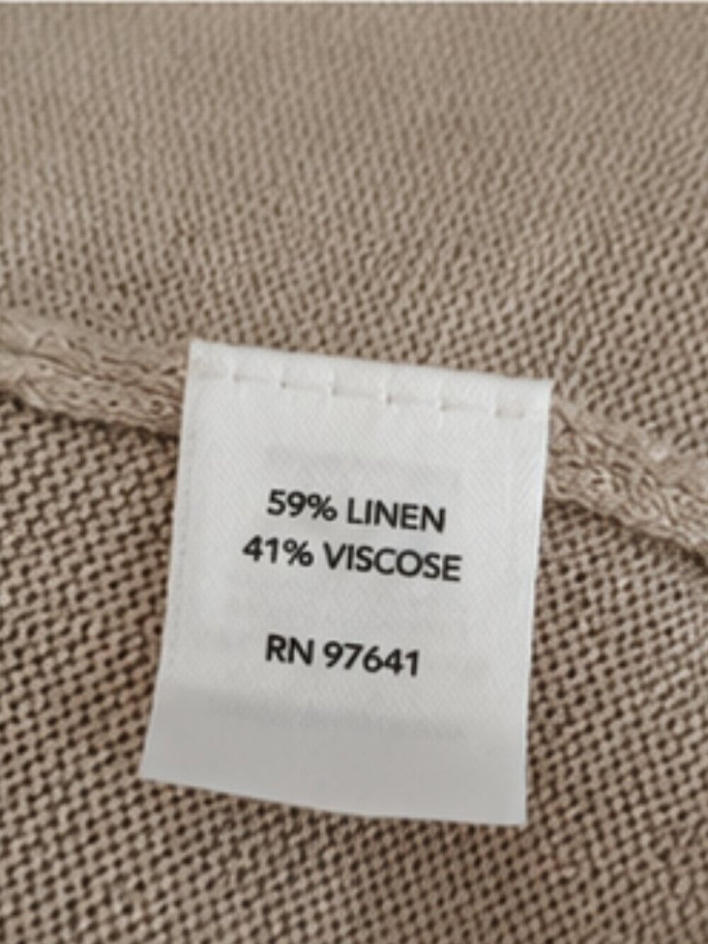 J. Jill Linen-Blend V-Neck Tunic Tank in Light Taupe - Picture 7 of 9
